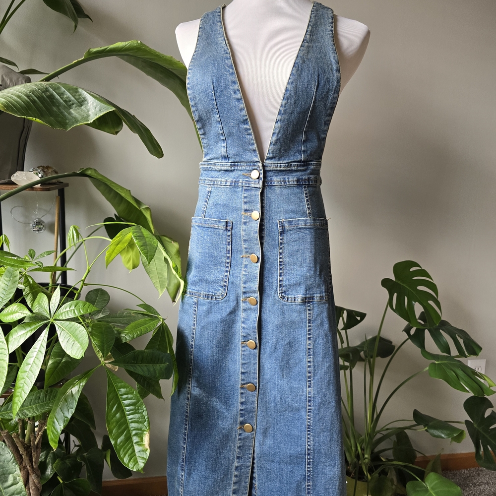 Ellison Blue Denim Button-Down Dress